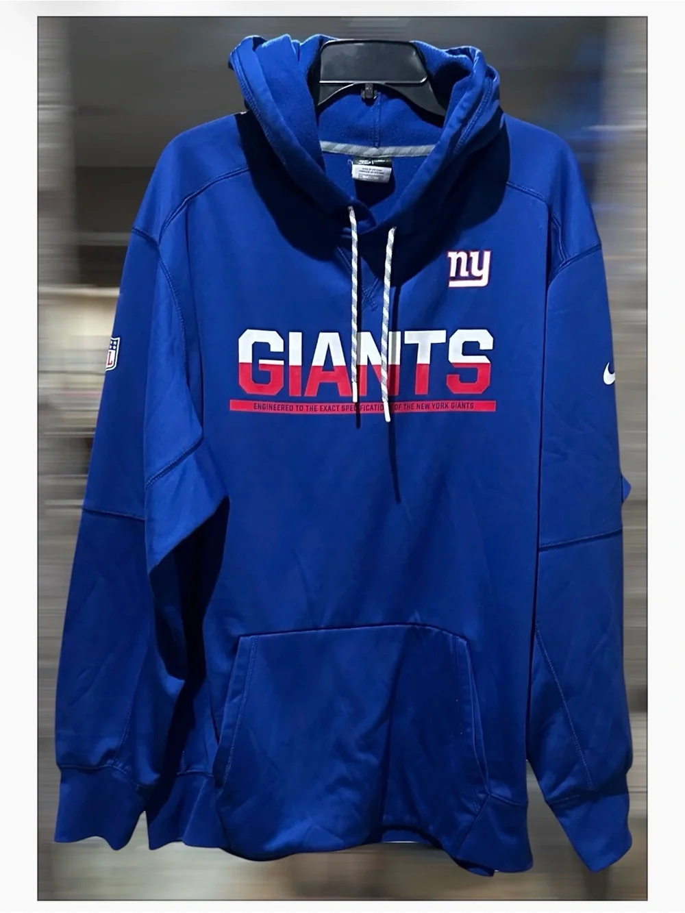 NFL Royal Blue New York Giants Pullover Hoodie - Size XXL